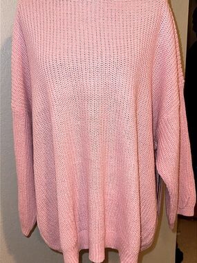 Poppy & Peonies Soft Pink Crewneck Sweater